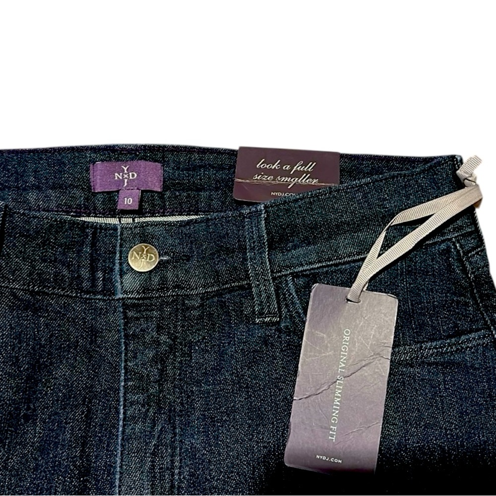 NYDJ NWT Original Straight Jeans Blue lift tuck technology Sz10 made in USA